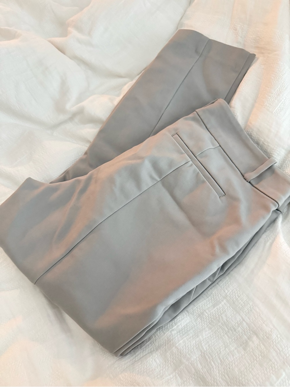Loft petite Light Gray Dress Pants - modern skinny ankle 12P nwot